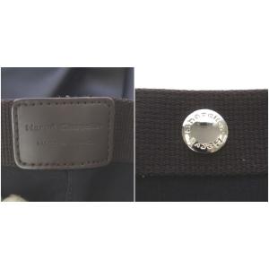 Hervé Chapelier 701C コーデュラ舟型トート S ハンドバッグ ノワール モカ