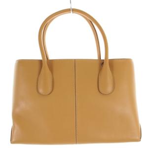 TOD'S D-BAG トートバッグ ロゴ ブラウン