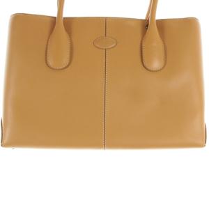 TOD'S D-BAG トートバッグ ロゴ ブラウン
