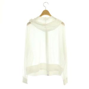 Theory 22SS Zip Up Hoodie N ジップアップ フーディー カーディガン 長袖 シアー 薄手 S 白 ホワイト