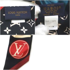 LOUIS VUITTON スカーフ バンドーBB トリビュート トゥ ノエ シルク 黒 ブラック M70857