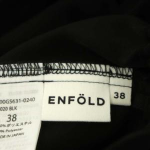 ENFOLD 23SS ELASTIC JODHPURS ジョッパーズパンツ テーパードパンツ タック 38 黒 ブラック