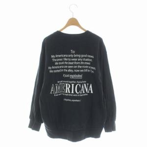 AMERICANA MUSE de Deuxieme Classe取り扱い 21AW BACK PRINT ロングT カットソー Tシャツ 長袖