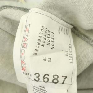 sacai フーデッドパーカー スウェット ジップアップ 1 グレー