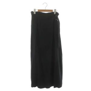 20AW ベルテッドパンツ ワイド フレア ウール 2 黒 ブラック IM03FF092