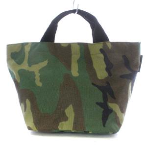 1027W カモフラージュ ナイロン舟型トートM 迷彩 ハンドバッグ カーキ