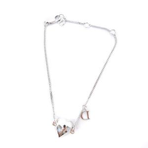 Dior ブレスレット ハート ビジュー シルバー色