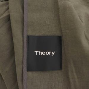 Theory CRUNCH SKEA ジレ ベスト ロング ノースリーブ リネン S カーキ