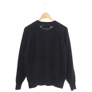 ESTNATION 薄手 ジップアップ カーディガン 長袖 ハーフネック 黒 ブラック