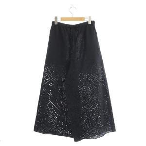 Theory PRIME LINEN FLUID PULL ON PANT ワイドパンツ リネン ストレート 総柄 P 黒 ブラック