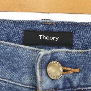 Theory 21AW S DENIM TIGHT TAPERED デニムパンツ ジーンズ テーパード スリム ジッパーフライ 024 ライトブルー