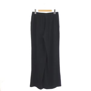 Theory POWDER CREPE FLARED PULL ON PT フレアパンツ スリット イージー S 黒 ブラック