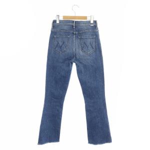 MOTHER THE INSIDER CROP STEP FRAY	カットオフデニムパンツ ジーンズ ストレッチ ダメージ加工 ジッパーフライ