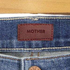 MOTHER THE INSIDER CROP STEP FRAY	カットオフデニムパンツ ジーンズ ストレッチ ダメージ加工 ジッパーフライ