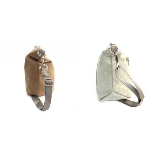 russet 両面楽しめるリバーシブルショルダーバッグ 茶 ライトグレー ブラウン CE-833