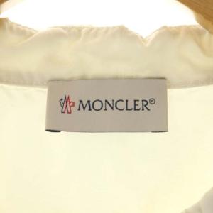 MONCLER MAGLIA TRICOT CARDIGAN ニットジャケット 切替 ワッペン S オフホワイト