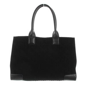 TORY BURCH トートバッグ ナイロン キルティング レザー 黒 ブラック