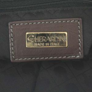 GHERARDINI トートバッグ ショルダーバッグ 総柄 ナイロン グレー