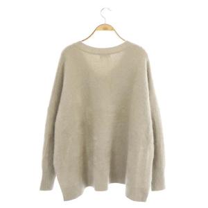 IENA ラクーンVネックプルオーバー ニット セーター 長袖 ライトグレージュ