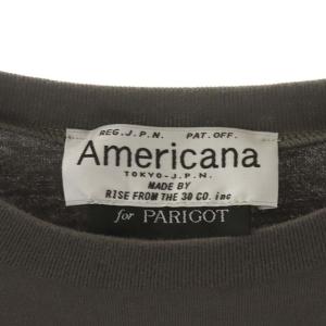 AMERICANA for PARIDOT ロゴ Tシャツ カットソー 半袖 グレー