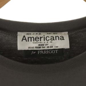 AMERICANA for PARIDOT ロゴ Tシャツ カットソー 半袖 グレー