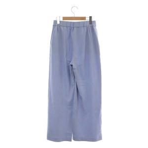 Theory 22AW Fine Smooth JSY Wide Pull On GH ワイドパンツ ストレート P 水色 ライトブルー
