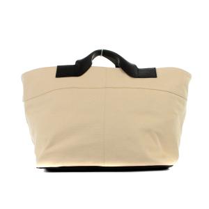 AMI Alexandre Mattiussi トートバッグ ショルダーバッグ 2way キャンバス 白 ホワイト 黒 ブラック