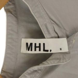 MHL. ノーカラーシャツ 長袖 プルオーバー 2 グレー