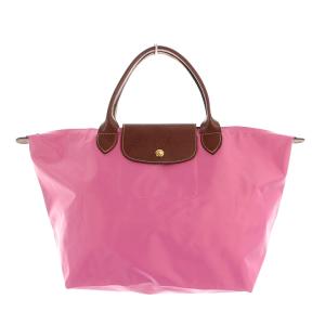 ル プリアージュ トートバッグ ナイロン レザー ピンク