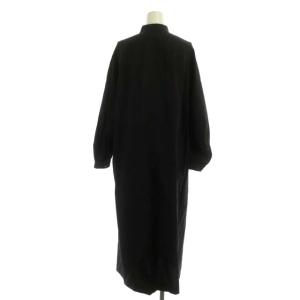 ENFOLD マキシ丈シャツドレス ワンピース ロング 長袖 36 黒 ブラック