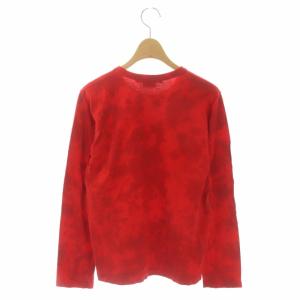 COMME des GARCONS COMME des GARCONS コムコム AD2017 Tシャツ カットソー 長袖 ロンT 総柄 S 赤 レッド