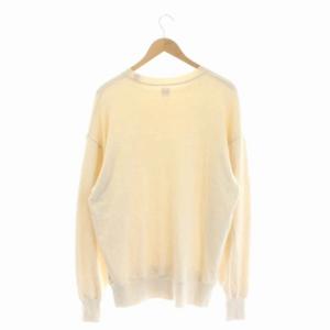 Ron Herman クルーネックスウェットトップス トレーナー 長袖 プルオーバー M オフホワイト