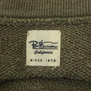Ron Herman クルーネックスウェットトップス プルオーバー 長袖 M グレージュ