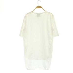 ATON ラウンドヘムTシャツ カットソー 五分袖 02 白 ホワイト