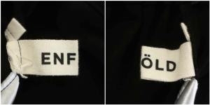 ENFOLD ウエストゴムジョッパーズパンツ テーパード タック 38 黒 ブラック