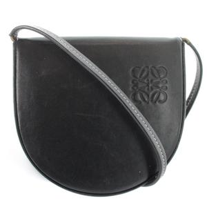 LOEWE ヒールポーチ スモール ウォレットショルダーバッグ ロゴ 黒 ブラック
