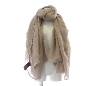 L'Appartement メゾンドバカンス Maison de Vacances ストール 大判 リネン フリンジ ベージュ