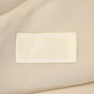 Diagram GRACE CONTINENTAL リボンドレープワンピース 長袖 ロング ラップライク 38 ピンクベージュ