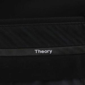 Theory BISTRETCH.DOUBLE.2 STRAIGHT.TROUSER.2 テーパードパンツ センタープレス XX0 黒 ブラック