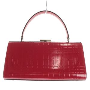 BURBERRY ハンドバッグ ロゴ 赤