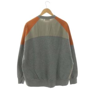 nagonstans 22SS major sweat patch sweat pullover トレーナー スウェット 長袖 オーバーサイズ 切替