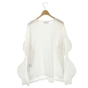 nagonstans 22SS CO天竺 BUMP ロングスリーブカットソー ロンT 長袖 コットン M 白 ホワイト