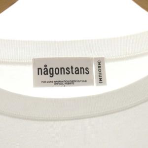 nagonstans 22SS CO天竺 BUMP ロングスリーブカットソー ロンT 長袖 コットン M 白 ホワイト