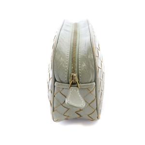 BOTTEGA VENETA ポーチ 小物入れ イントレチャート グレー
