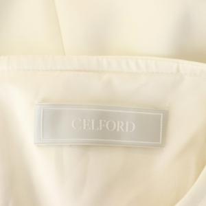 CELFORD 21SS ダンボールカットワンピース ロング 長袖 38 アイボリー