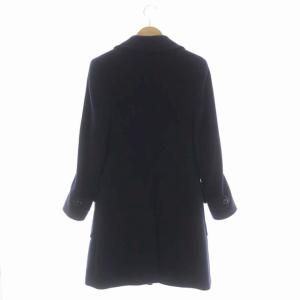 PRADA チェスターコート 総裏地 36 ネイビー