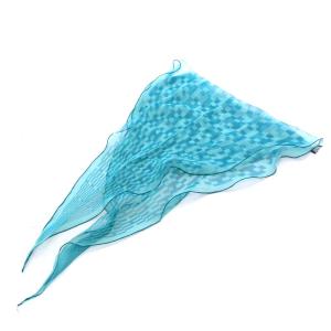 スカーフ トライアングル シルクモスリン Hロゴ グリーン