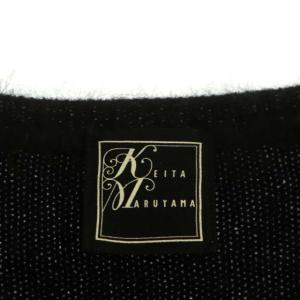 KEITA MARUYAMA アンゴラ 刺繍 ニット カーディガン 長袖 2 黒 ブラック