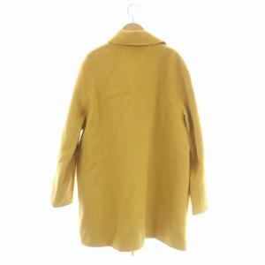 Theory ロングコート ウール カシミヤ混 アウター ボタンレス L マスタード
