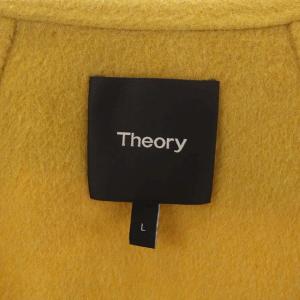Theory ロングコート ウール カシミヤ混 アウター ボタンレス L マスタード